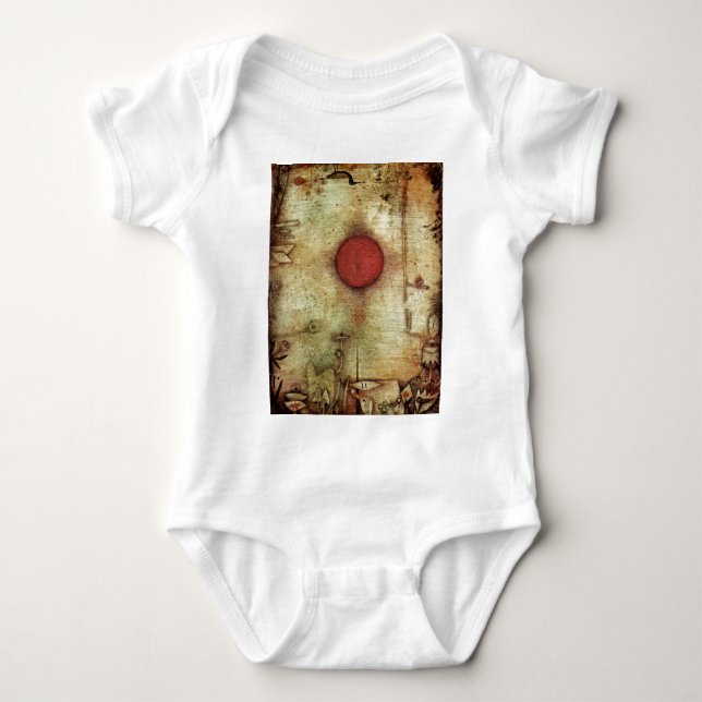 Paul Klee Ad Marginem Painting Baby Bodysuit (Front)
