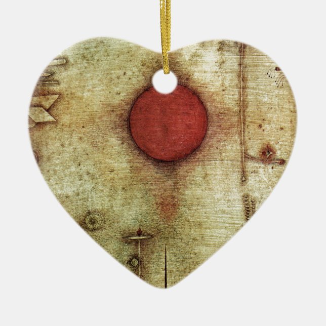 Paul Klee Ad Marginem Painting Ceramic Tree Decoration (Front)