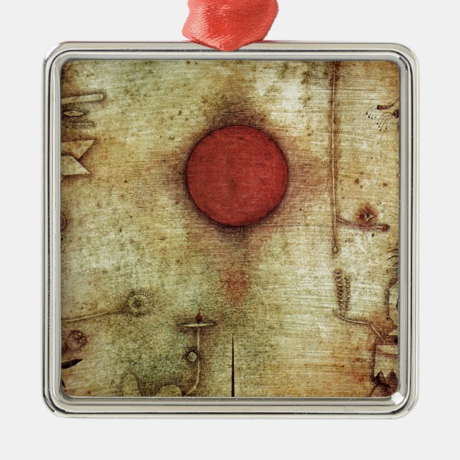 Paul Klee Ad Marginem Painting Metal Tree Decoration (Front)