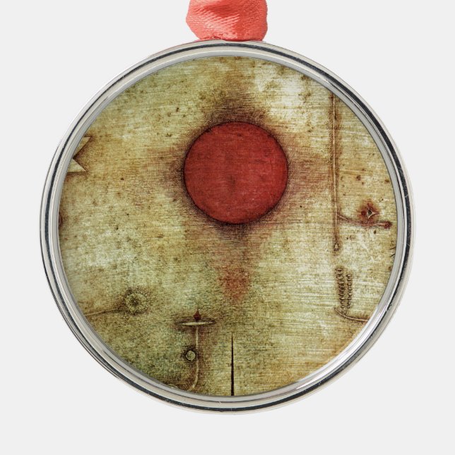 Paul Klee Ad Marginem Painting Metal Tree Decoration (Front)