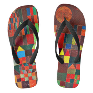 Paul Klee art - Castle and Sun Jandals