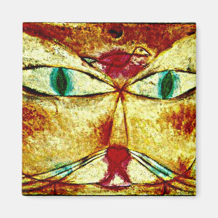Paul Klee art: Cat and Bird Magnet