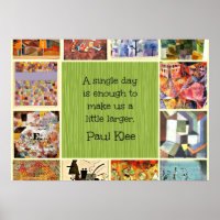Paul Klee Art Collage with Quotation