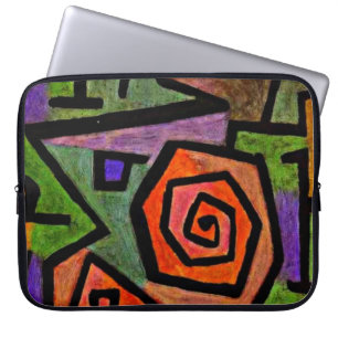 Paul Klee art: Heroic Roses, famous Klee painting Laptop Sleeve