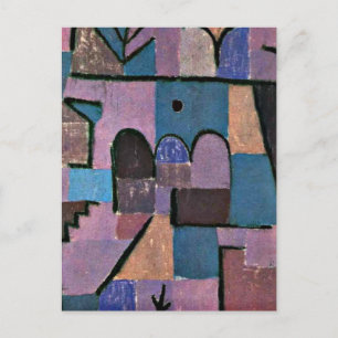 Paul Klee art: Oriental Garden Postcard