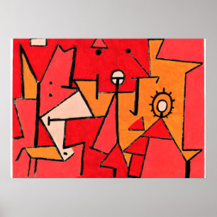 Paul Klee artwork, Heat Poster
