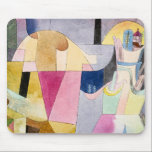 Paul Klee, Black Columns in a Landscape, Mouse Pad<br><div class="desc">Black Columns in a Landscape,  colorful abstract painting by Paul Klee,  1919.</div>