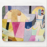 Paul Klee, Black Columns in a Landscape, Mouse Pad<br><div class="desc">Black Columns in a Landscape,  colorful abstract painting by Paul Klee,  1919.</div>