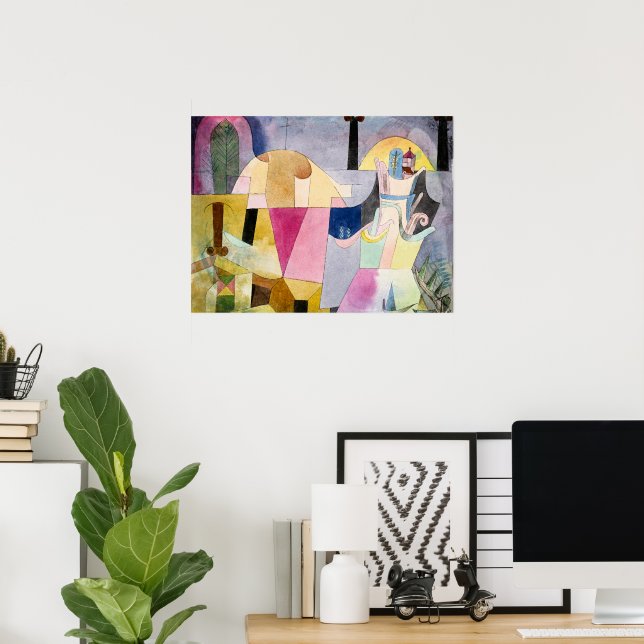 Paul Klee, Black Columns in a Landscape, Poster (Home Office)