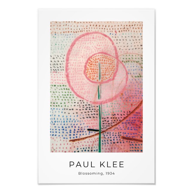 Paul Klee, Blossoming - Colourful Abstract Art Photo Print (Front)