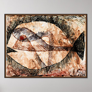 Paul Klee - C.-C.=Fisch, abstract art Poster