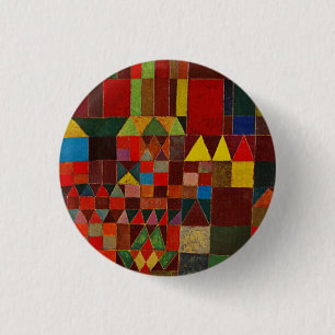 Paul Klee Castle And Sun 3 Cm Round Badge