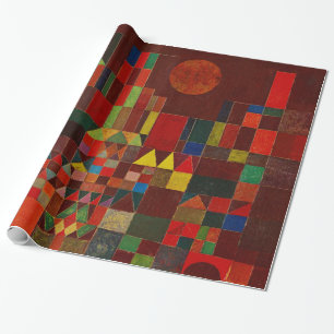 Paul Klee Castle And Sun Abstract Modern Fine Art Wrapping Paper