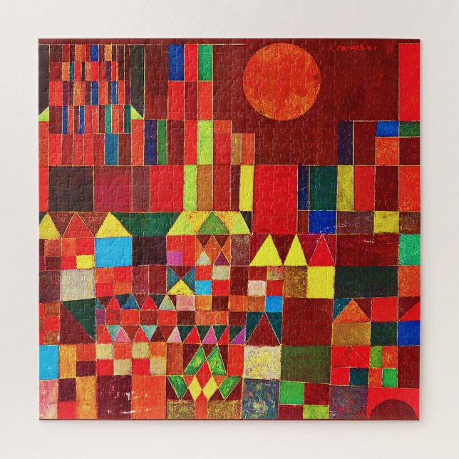 Paul Klee "Castle and Sun" Jigsaw Puzzle (Vertical)
