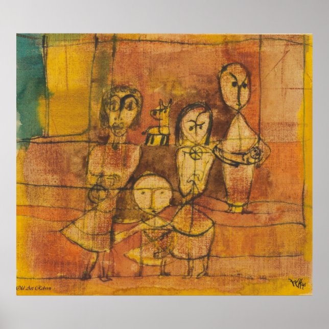 Paul Klee Children And Dog Poster (Front)