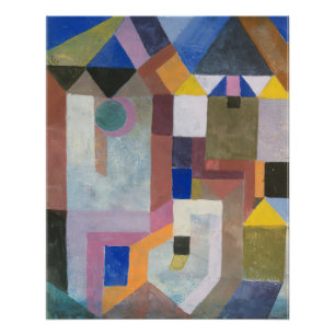 Paul Klee Colourful Architecture Poster