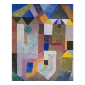 Paul Klee Colourful Architecture Poster
