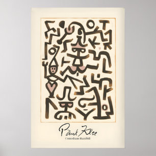 Paul Klee Comedians Handbill Abstract Figures Poster