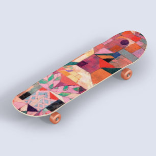 Paul Klee Cool Vintage Abstract Art Skateboard