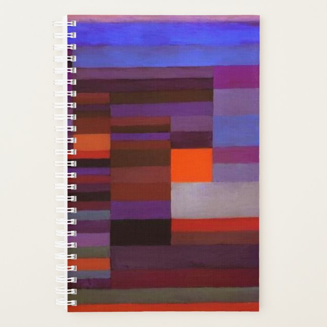 Paul Klee Fire In The Evening Abstract Fine Art Planner (Front)
