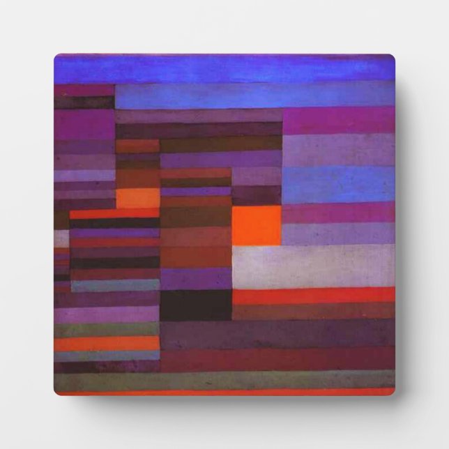 Paul Klee Fire in the Evening Plaque (Front)