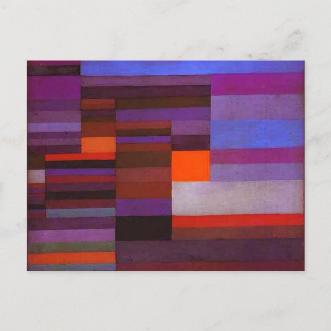 Paul Klee Fire in the Evening Postcard (Front)