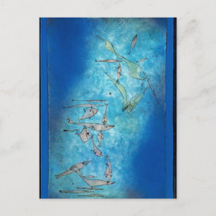 Paul Klee- Fish Image Postcard