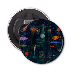 Paul Klee Fish Magic Abstract Painting Graphic Art Bottle Opener
