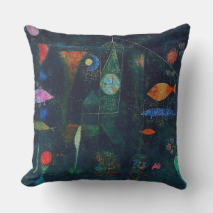 Paul Klee Fish Magic Abstract Painting Graphic Art Cushion