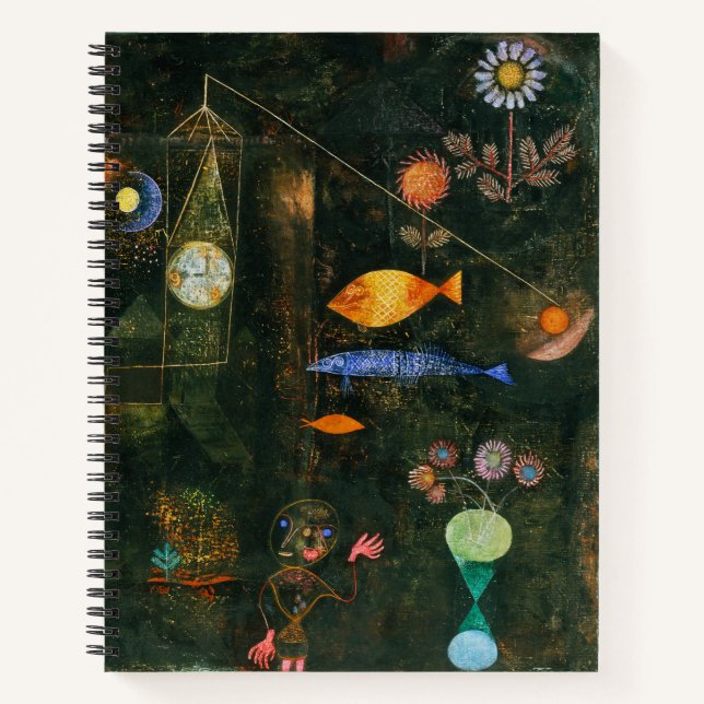Paul Klee Fish Magic Abstract Surrealist Art Notebook (Front)