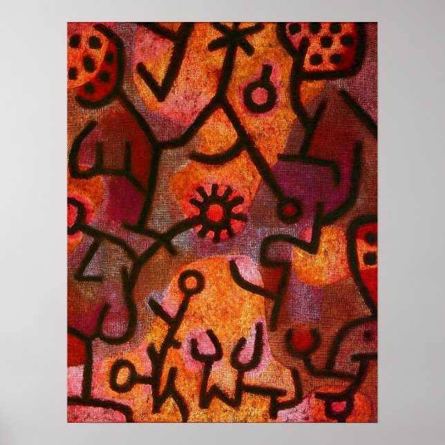 Paul Klee Flora di Roccia Poster (Front)
