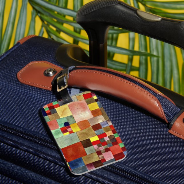 Paul Klee - Flora on Sand Luggage Tag (Front Insitu 1)