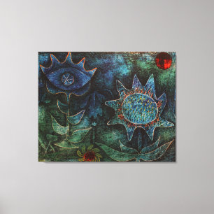 Paul Klee Flowers In The Night On Cloth Canvas Print