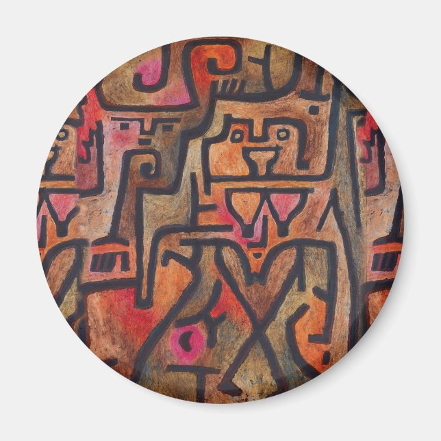 Paul Klee Forest Witches Abstract Magnet (Front)