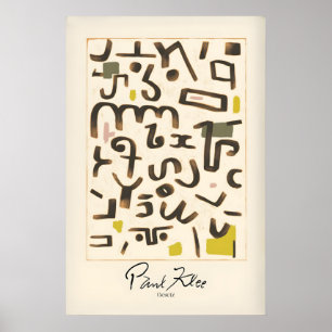 Paul Klee Gesetz Abstract Symbols Modern Art Print