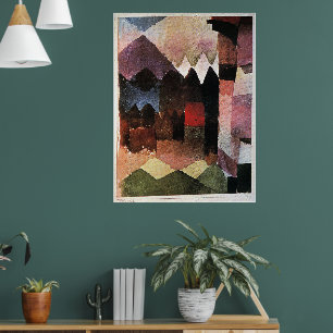 Paul Klee - Hairdryer in Marc's Garden, Poster