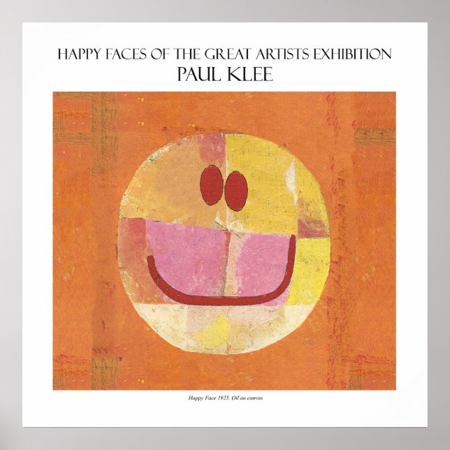 paul klee happy face poster 11"x11" (Front)