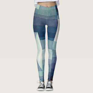 Paul Klee Harbinger of Autumn. Vintage blue art Leggings