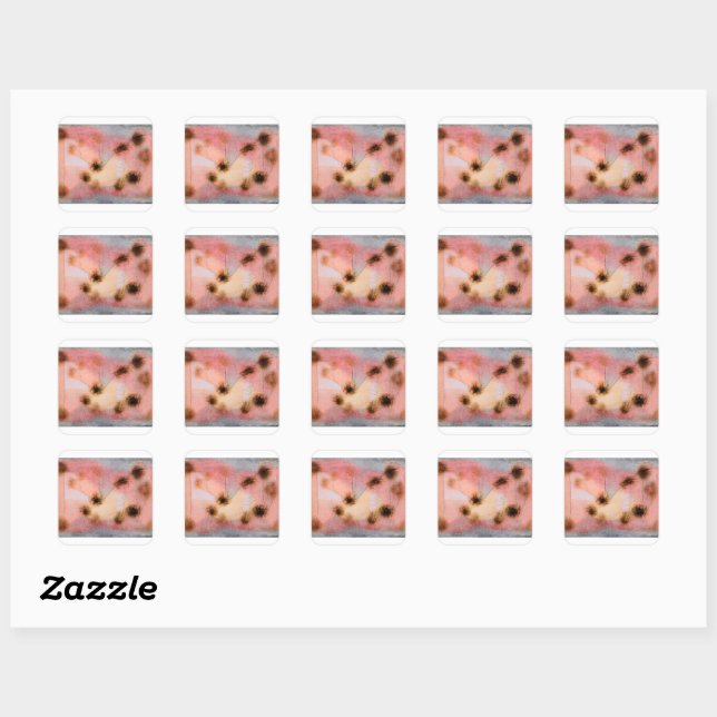 Paul Klee - Hardy Plants Square Sticker (Sheet)
