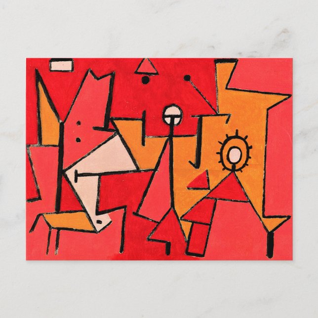 Paul Klee - Heat, popular artwork, Postcard (Front)