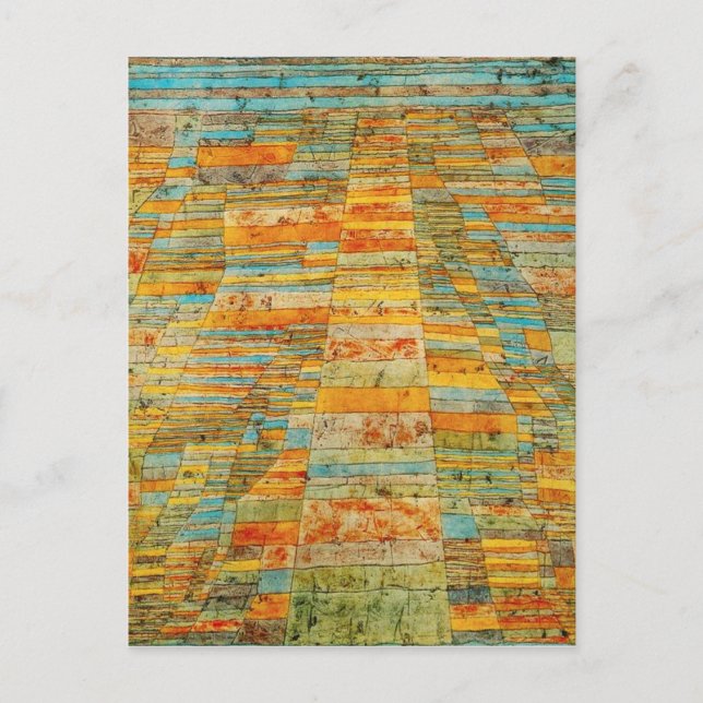 Paul Klee Highways and Byways Postcard (Front)