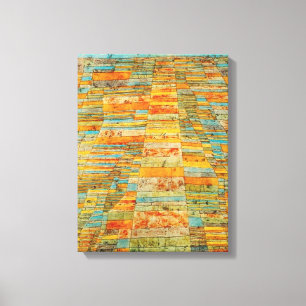 Paul Klee Highways and Byways Poster Canvas Print