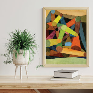 Paul Klee Opened Mountain Abstract Poster