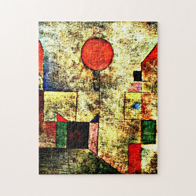 Paul Klee painting, Red Balloon, Jigsaw Puzzle (Vertical)