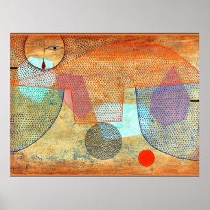 Paul Klee painting, Sunset Poster