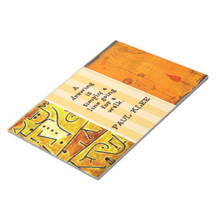 Paul Klee Paintings and Quotation Notepad