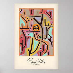Paul Klee Park Bei Lu Colourful Abstract Landscape Poster