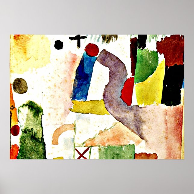 Paul Klee - Pathetic Watercolor Poster (Front)