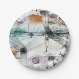 Paul Klee Plants Earth & Realm of the Air: Bauhaus Paper Plate