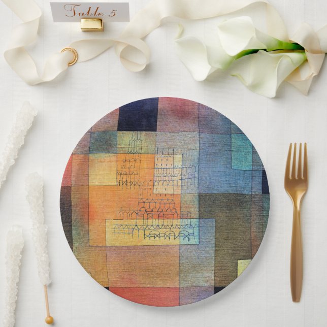 Paul Klee, Polyphonic Architecture, Paper Plate (Wedding)